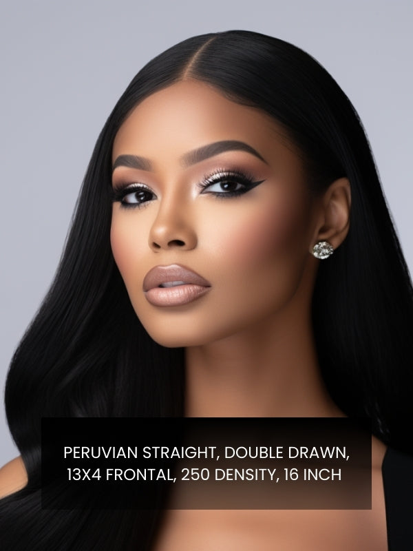 Plush Swiss frontal 13x4 DD Swiss Lace - Peruvian